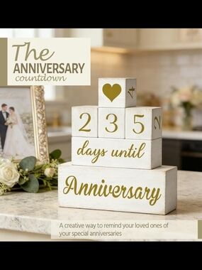 New Countdown Calendar Blocks, Wedding & Anniversary | Gift